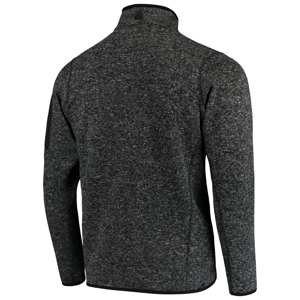 Green Bay Packers Antigua Fortune Quarter-Zip Pullover Jacket - Heather Black cheap