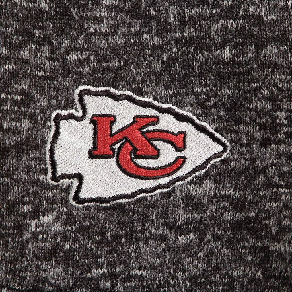 Kansas City Chiefs Antigua Fortune Quarter-Zip Pullover Jacket - Heather Black sale