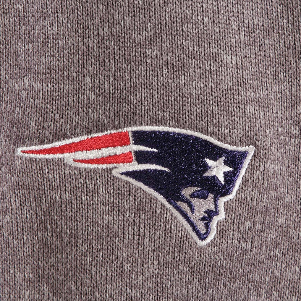 New England Patriots Antigua Fortune Quarter-Zip Pullover Jacket - Charcoal for sale