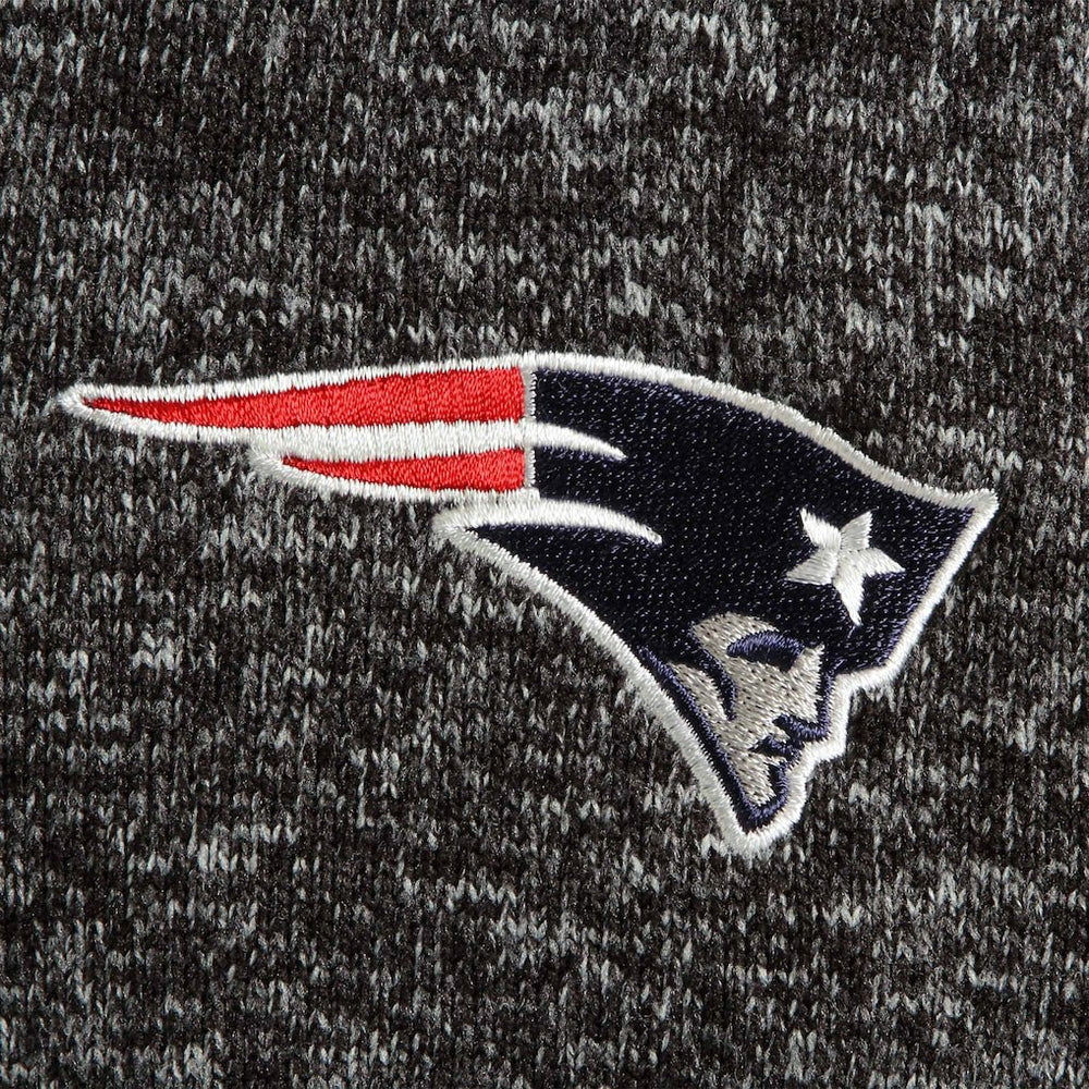 New England Patriots Antigua Fortune Quarter-Zip Pullover Jacket - Heather Black for sale