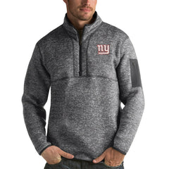 New York Giants Antigua Fortune Quarter-Zip Pullover Jacket - Charcoal outlet