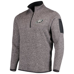 Philadelphia Eagles Antigua Fortune Quarter-Zip Pullover Jacket - Charcoal online
