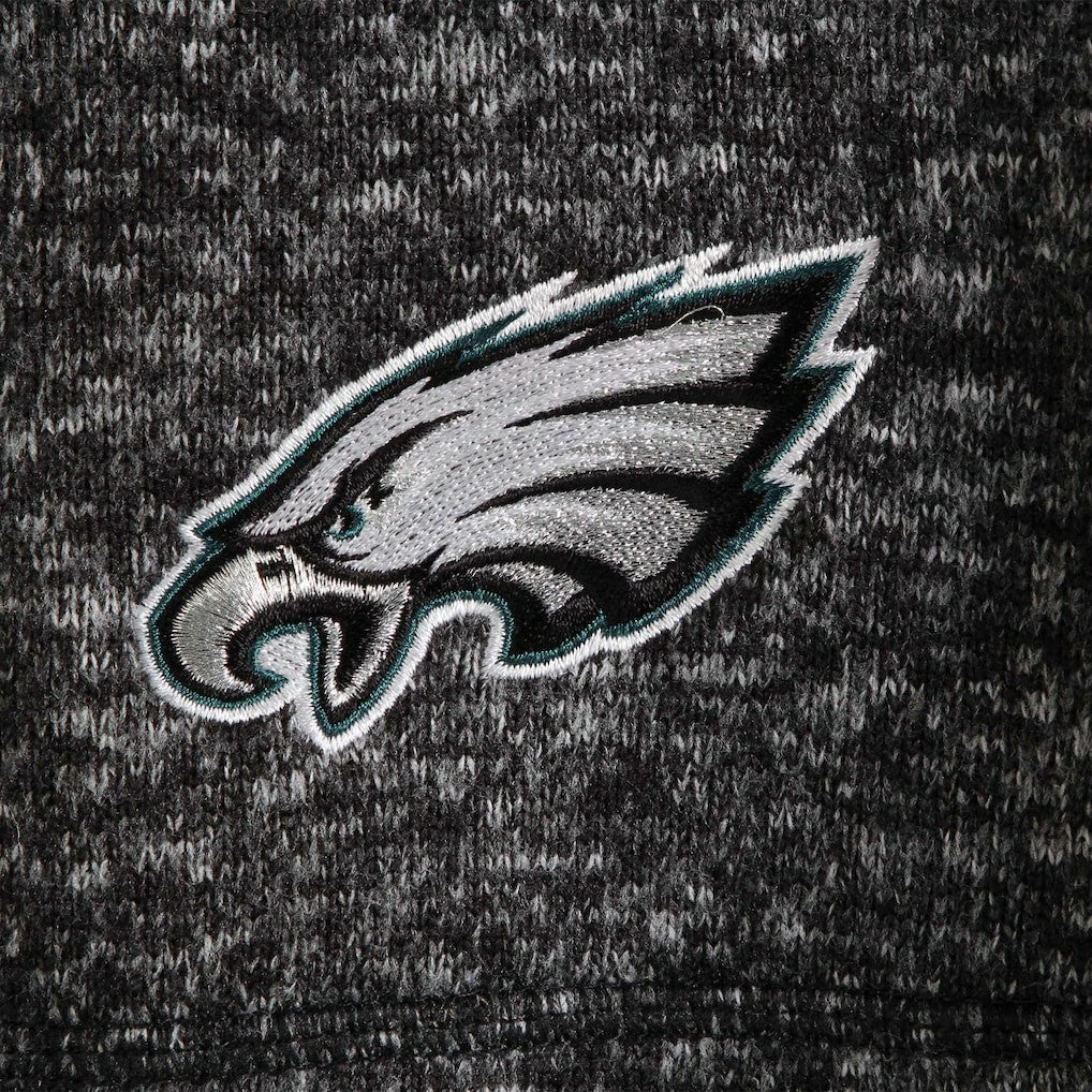 Philadelphia Eagles Antigua Fortune Quarter-Zip Pullover Jacket - Heather Black online