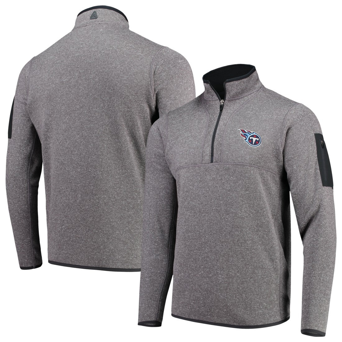 Tennessee Titans Antigua Fortune Quarter-Zip Pullover Jacket - Charcoal online