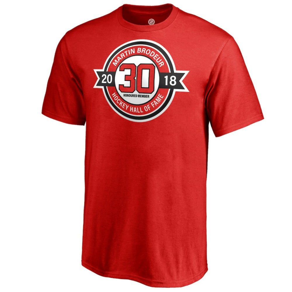 Martin Brodeur New Jersey Devils Fanatics Youth Hall of Fame T-Shirt Red