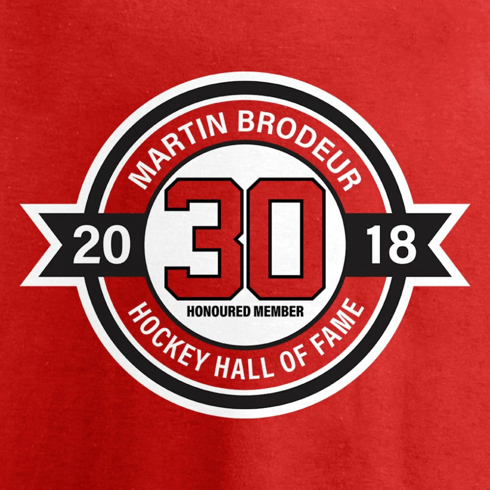 Martin Brodeur New Jersey Devils Fanatics Youth Hall of Fame T-Shirt Red