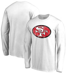 San Francisco 49ers Throwback Logo Long Sleeve T-shirt - White on sale
