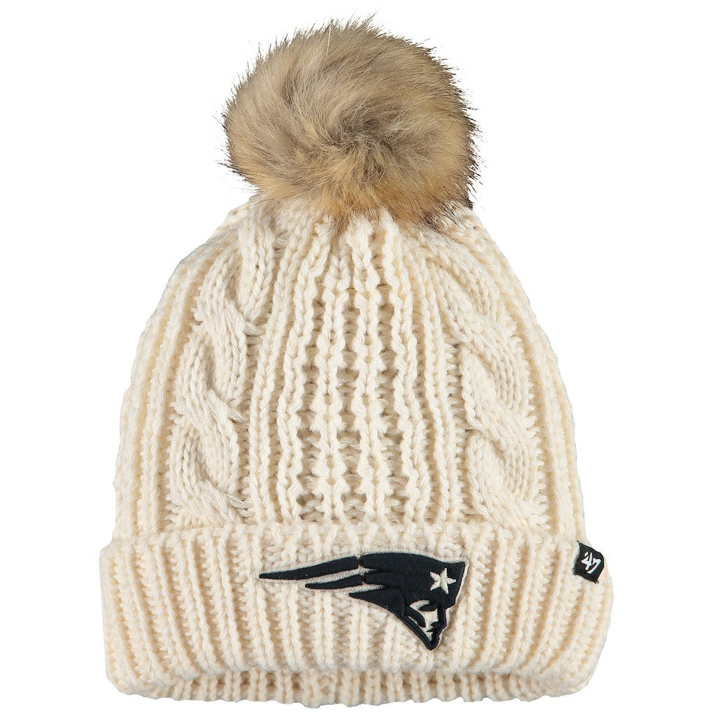 New England Patriots '47 Women's Meeko Cuffed Knit Hat - Cream discount