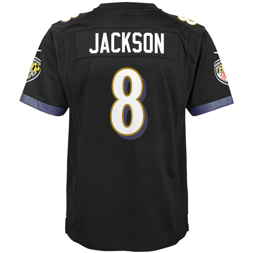 Lamar Jackson Baltimore Ravens Youth Game Jersey - Black | Nike discount