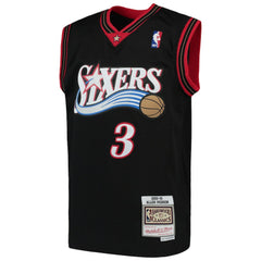 Allen Iverson Philadelphia 76ers Youth Hardwood Classics Swingman Throwback Jersey - Black | Mitchell & Ness cheap
