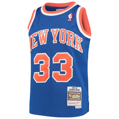 Patrick Ewing New York Knicks Youth Hardwood Classics Swingman Throwback Jersey - Blue | Mitchell & Ness sale