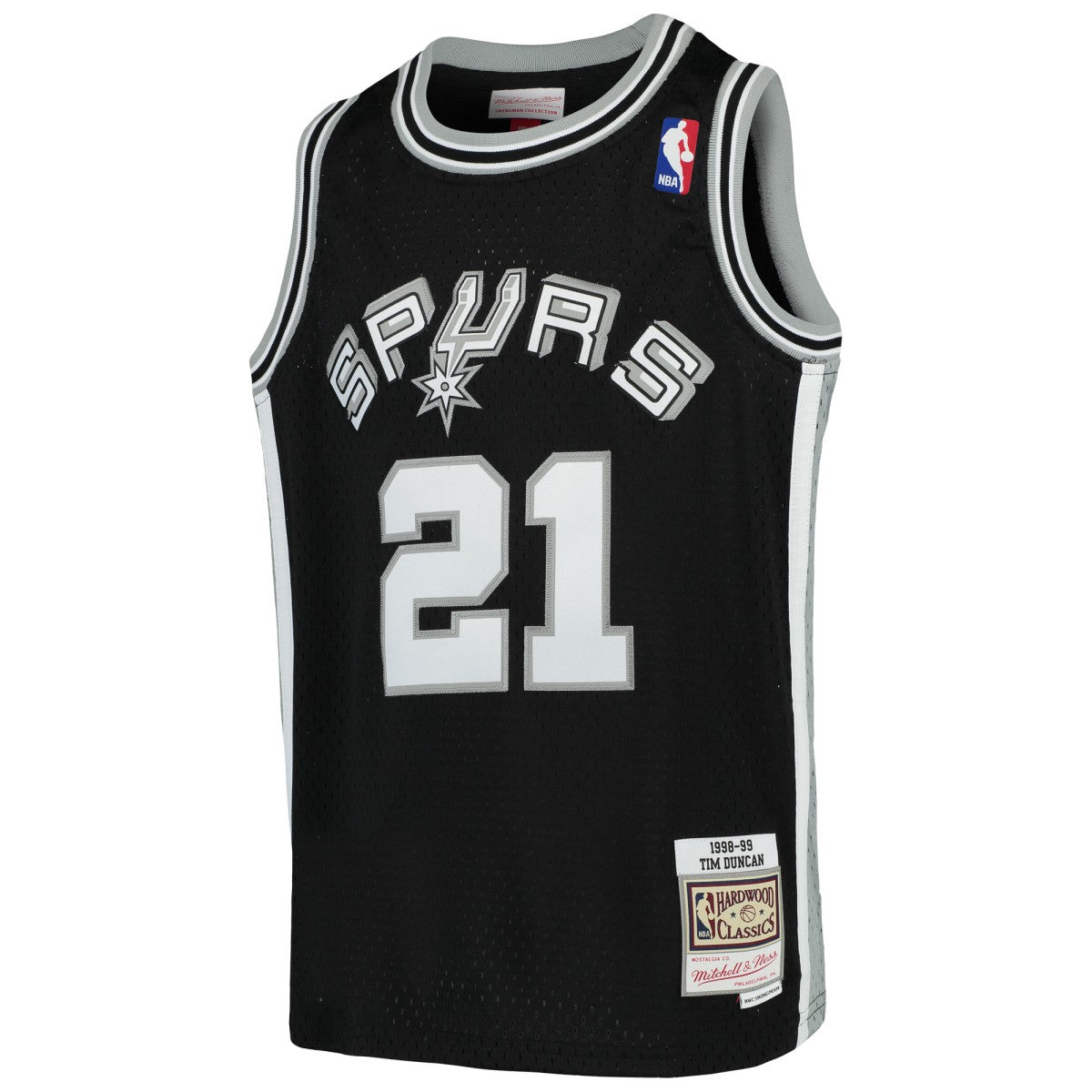 Tim Duncan San Antonio Spurs Youth Swingman Throwback Jersey - Black | Mitchell & Ness shop