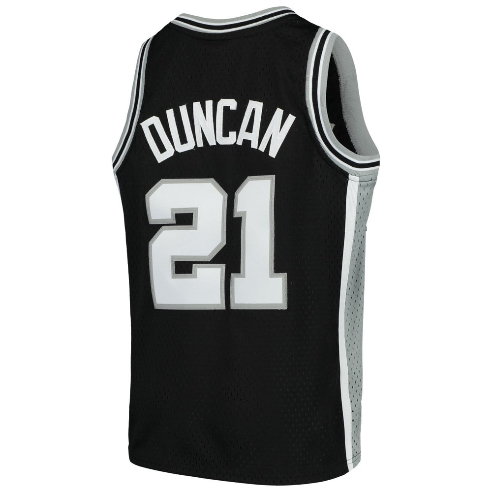 Tim Duncan San Antonio Spurs Youth Swingman Throwback Jersey - Black | Mitchell & Ness shop