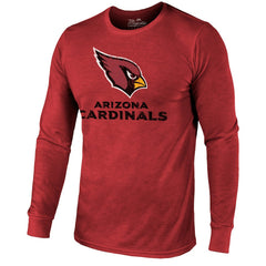 Arizona Cardinals Majestic Threads Lockup Tri-Blend Long Sleeve T-Shirt - Cardinal cheap