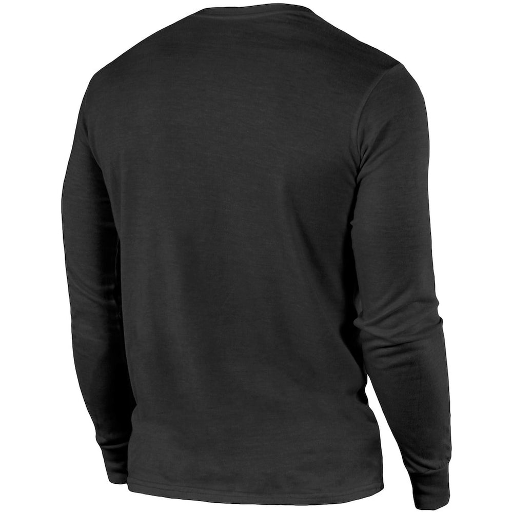 Las Vegas Raiders Majestic Threads Lockup Tri-Blend Long Sleeve T-Shirt - Black discount