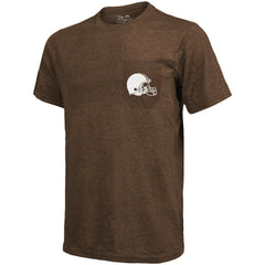 Cleveland Browns Majestic Threads Tri-Blend Pocket T-Shirt - Brown outlet
