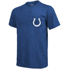 Indianapolis Colts Majestic Threads Tri-Blend Pocket T-Shirt - Heathered Royal cheap