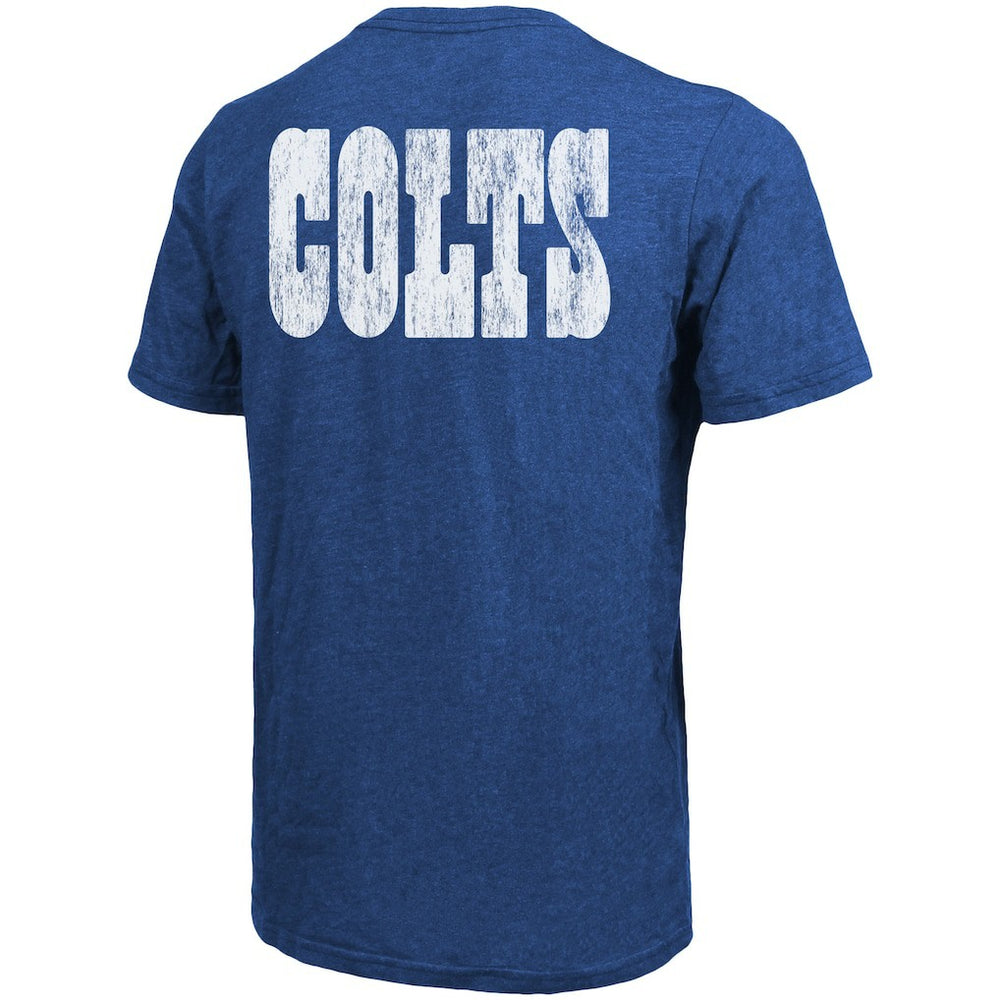 Indianapolis Colts Majestic Threads Tri-Blend Pocket T-Shirt - Heathered Royal cheap