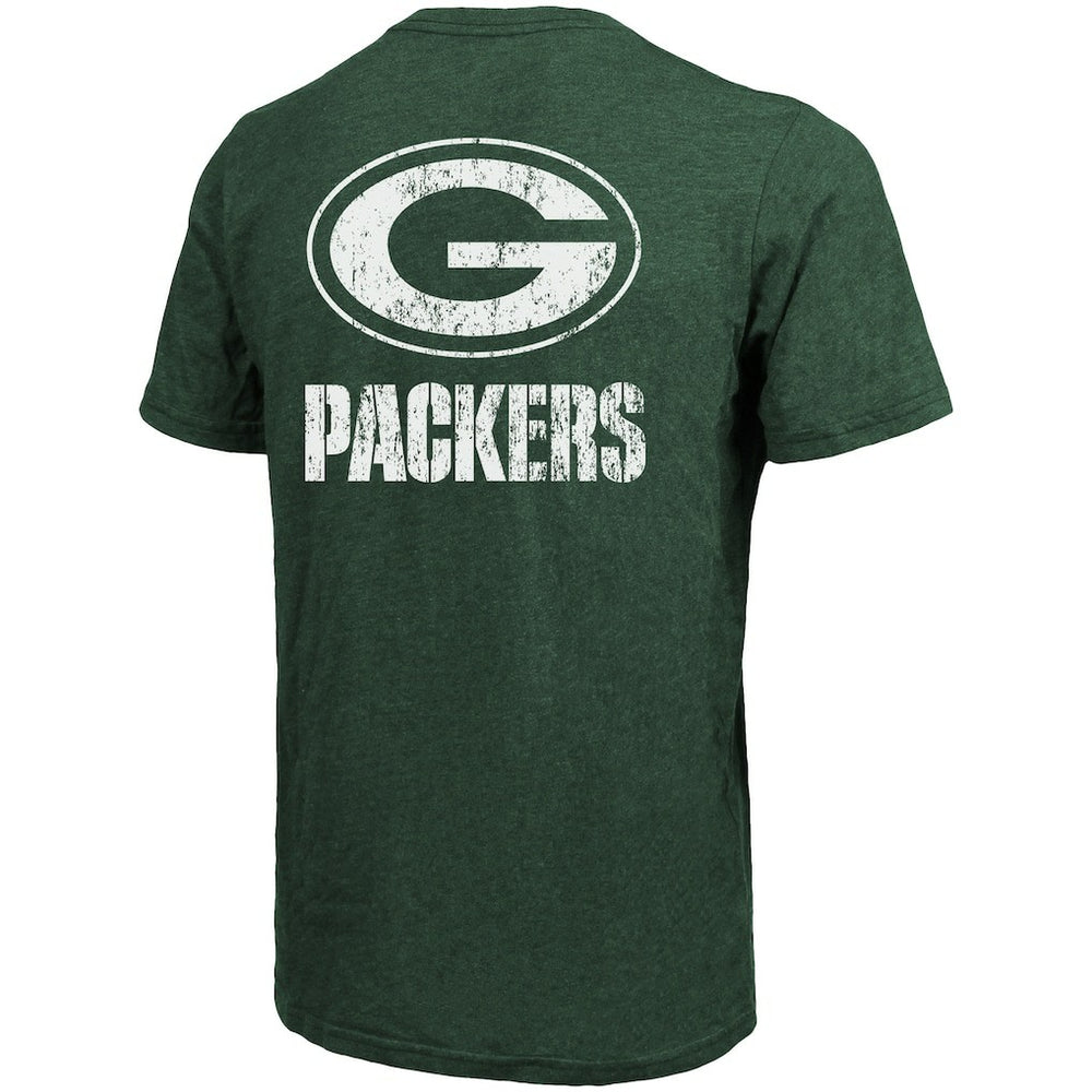 Green Bay Packers Majestic Threads Tri-Blend Pocket T-Shirt - Heathered Green online