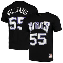 Jason Williams Sacramento Kings Hardwood Classics Team Name & Number T-Shirt - Black | Mitchell & Ness cheap