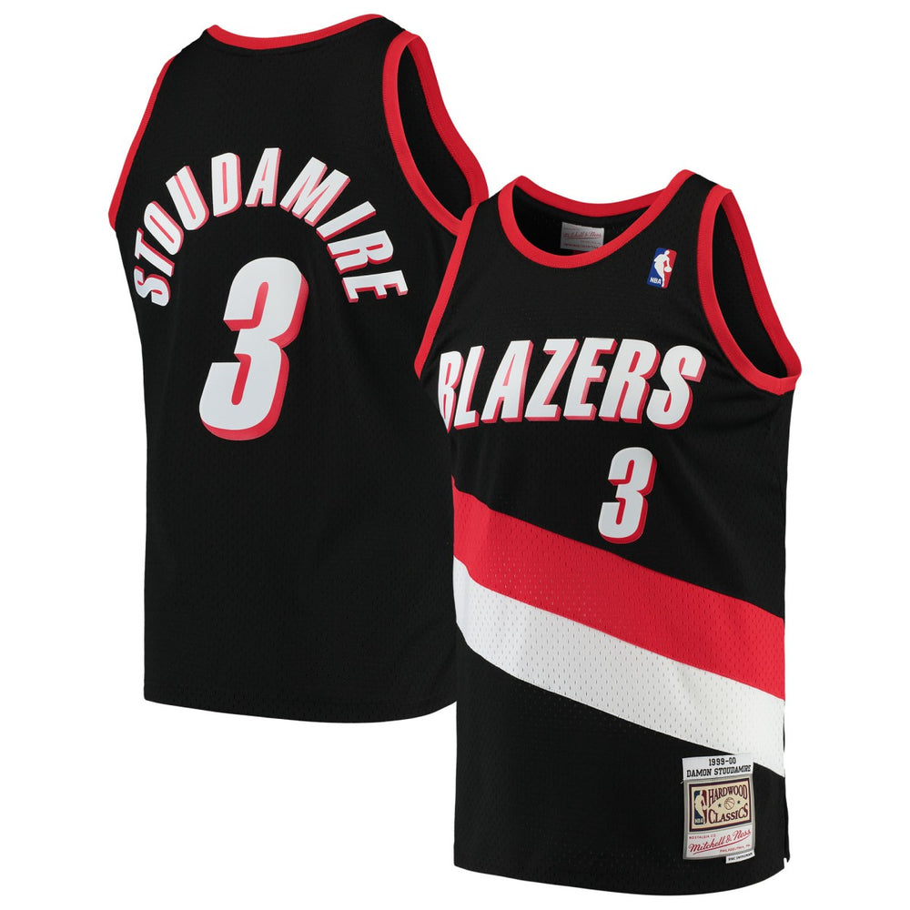 Damon Stoudamire Portland Trail Blazers 1999/00 Hardwood Classics Swingman Jersey - Black | Mitchell & Ness on sale