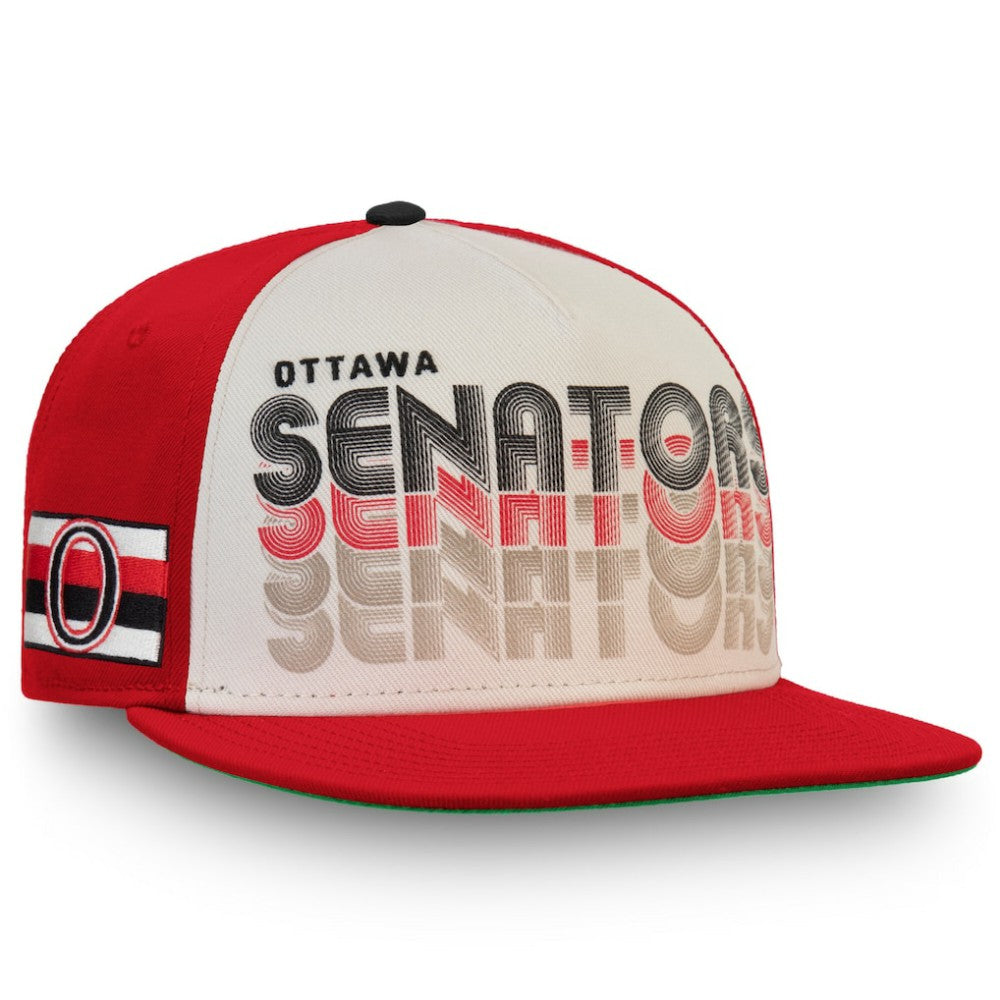 Ottawa Senators Fanatics True Classic Snapback Hat Cream/Red