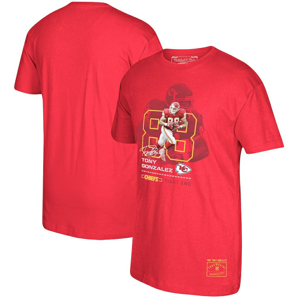 Tony Gonzalez Kansas City Chiefs Retired Player Graphic T-Shirt - Red outlet