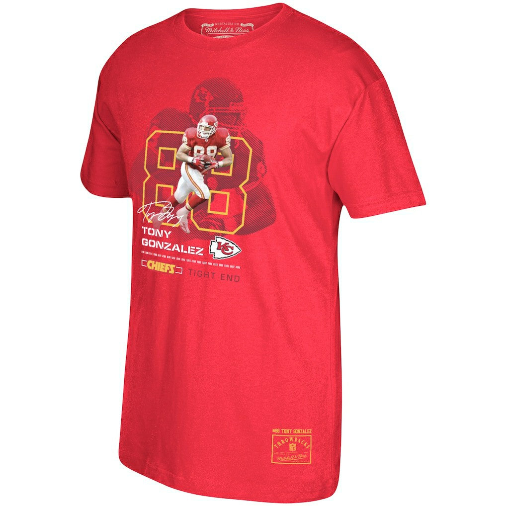 Tony Gonzalez Kansas City Chiefs Retired Player Graphic T-Shirt - Red outlet