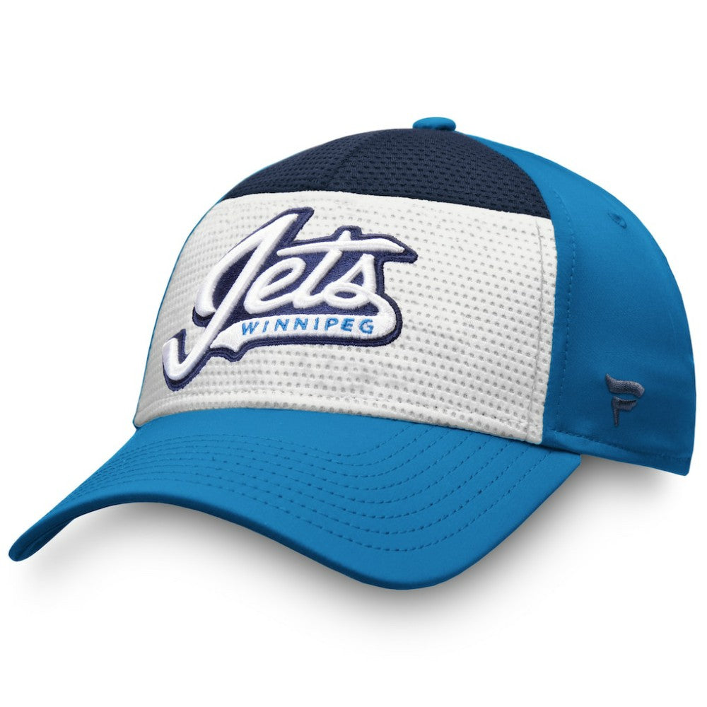 Winnipeg Jets Fanatics Breakaway Alternate Jersey Flex Hat White/Blue