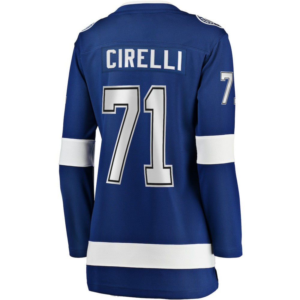 Anthony Cirelli Tampa Bay Lightning Fanatics Women's Home Breakaway Player Jersey Blue