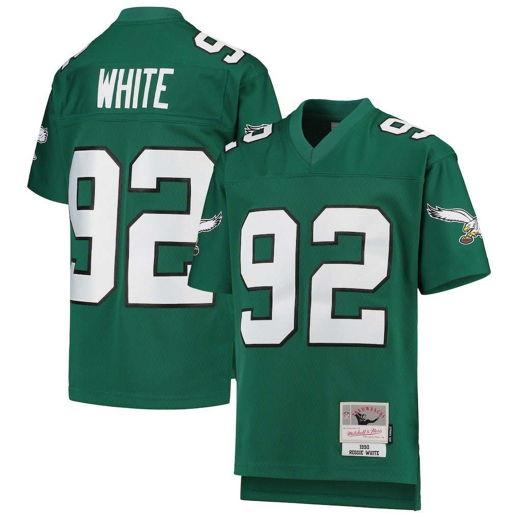 Reggie White Philadelphia Eagles Youth 1990 Legacy Retired Player Jersey - Green outlet