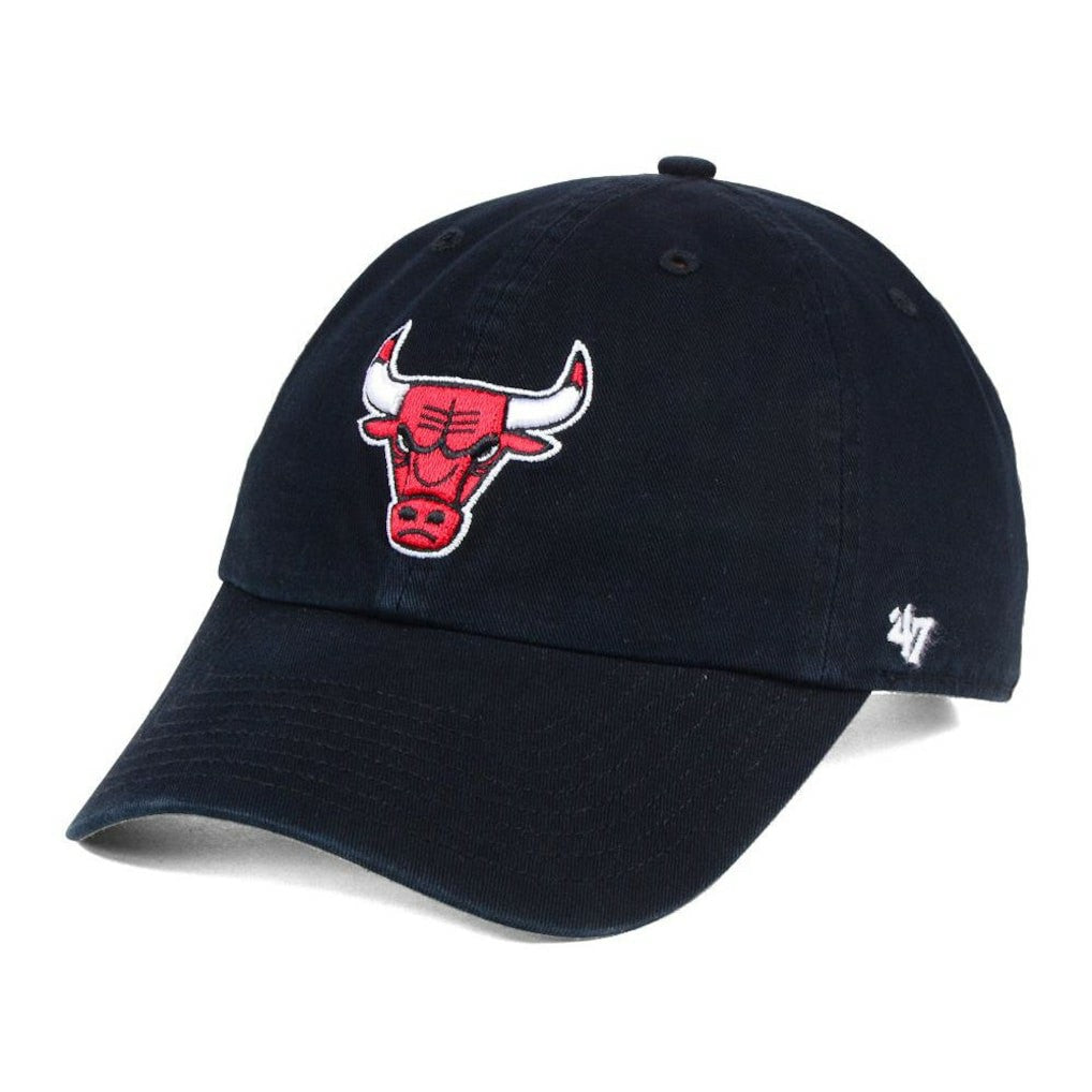 Chicago Bulls '47 Core Logo Clean Up Adjustable Hat - Black | 47 brand online