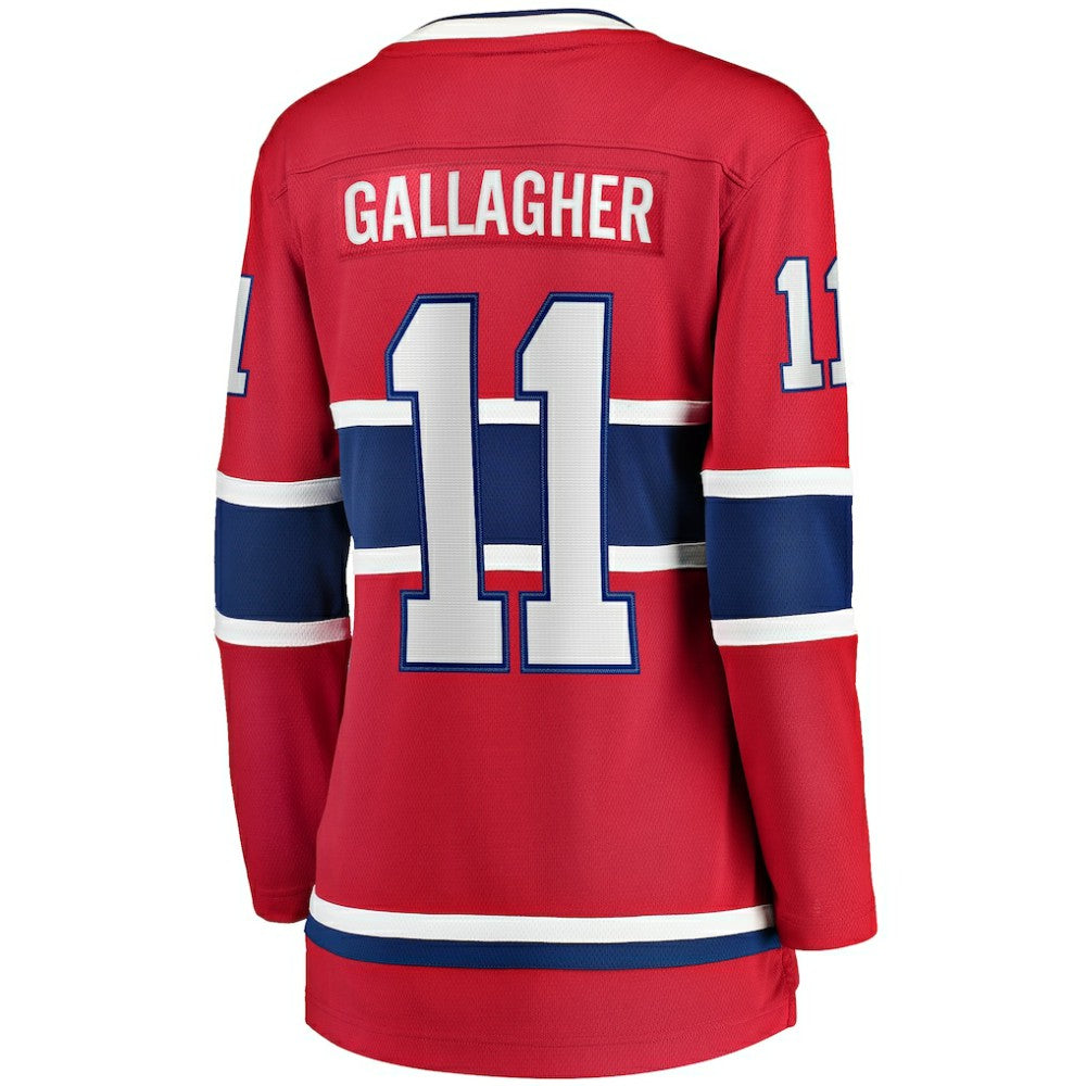 Brendan Gallagher Montreal Canadiens Fanatics Women's Home Breakaway Player Jersey Red
