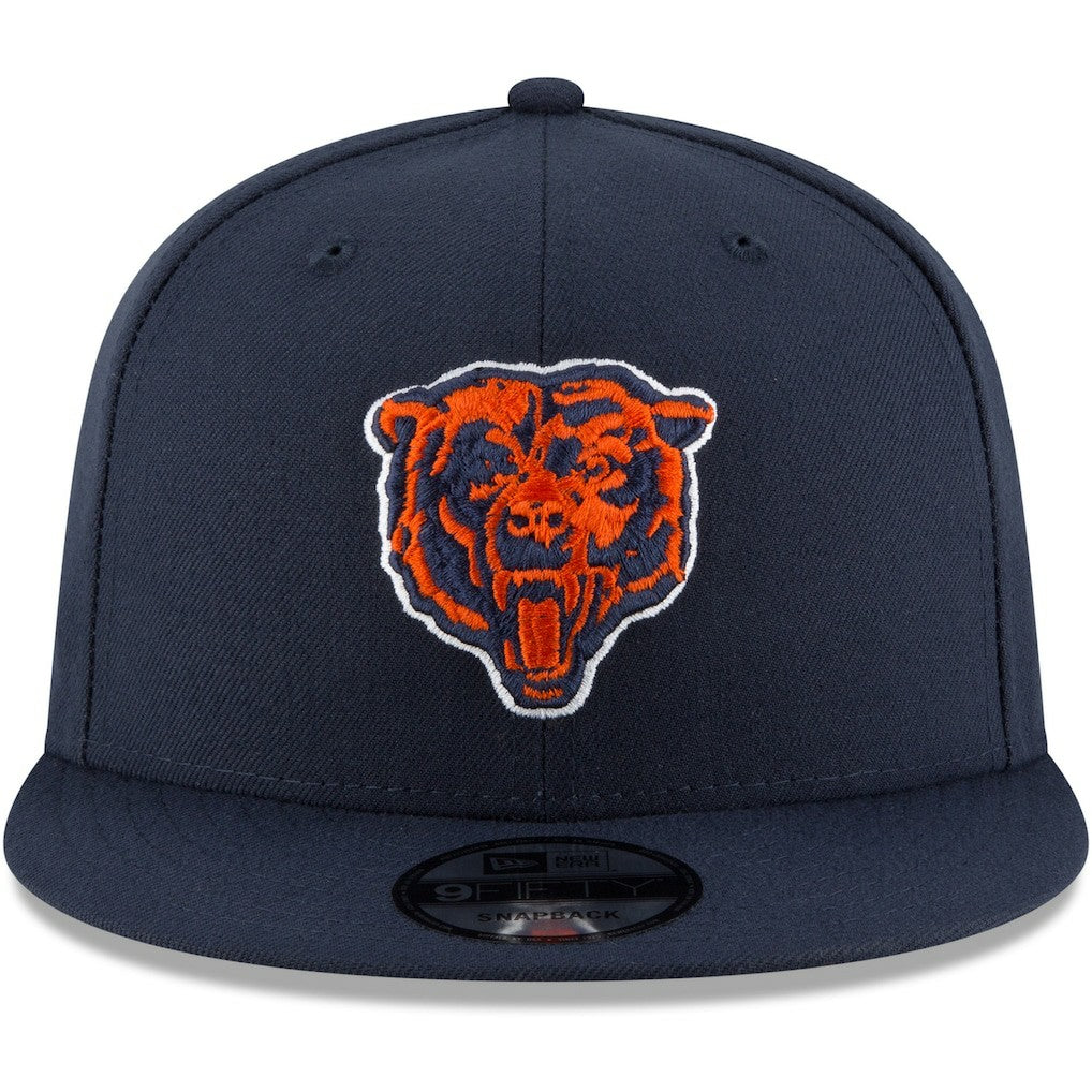 Chicago Bears New Era Head Basic 9FIFTY Adjustable Snapback Hat - Navy online