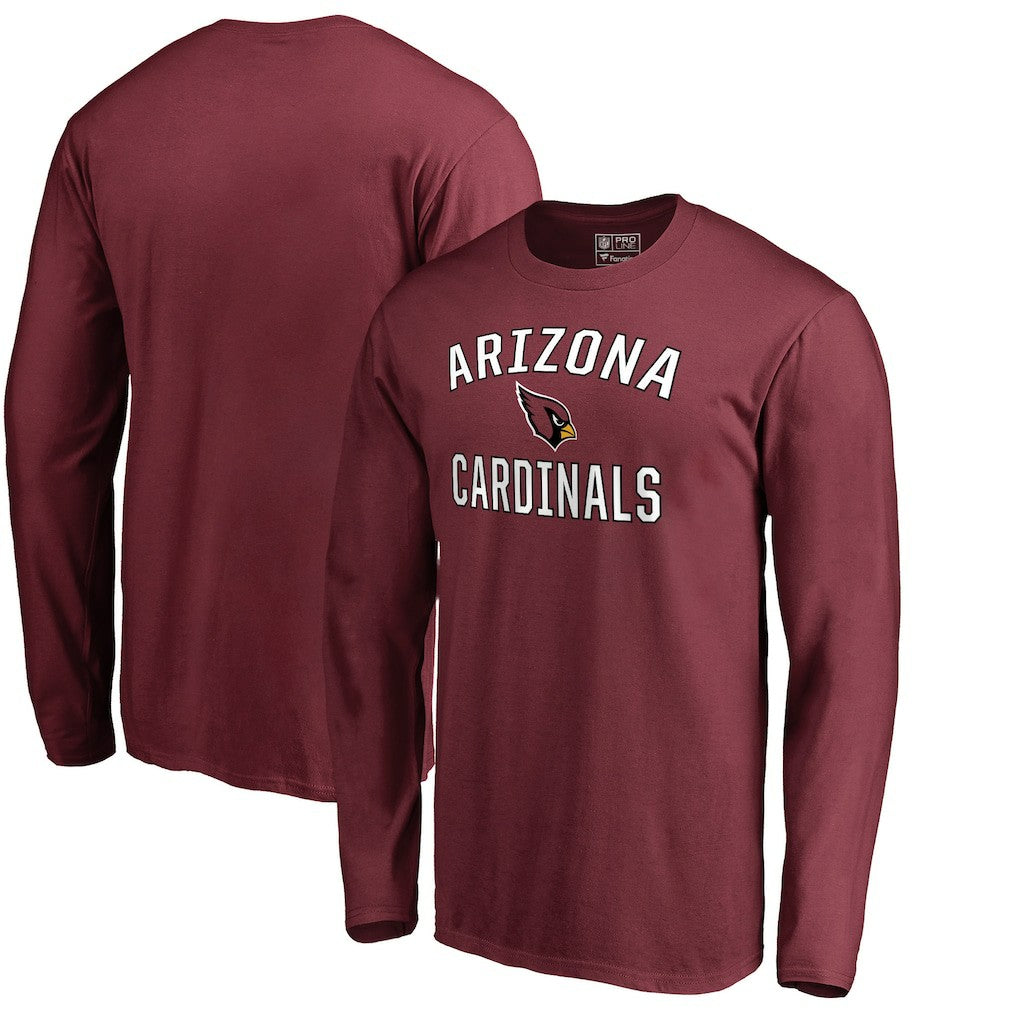 Arizona Cardinals Victory Arch Long Sleeve T-Shirt - Cardinal on sale