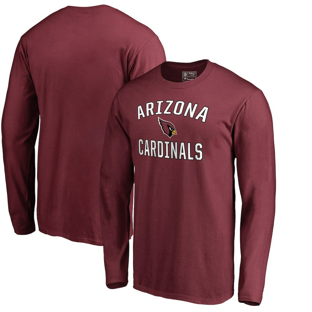 Arizona Cardinals Victory Arch Long Sleeve T-Shirt - Cardinal on sale