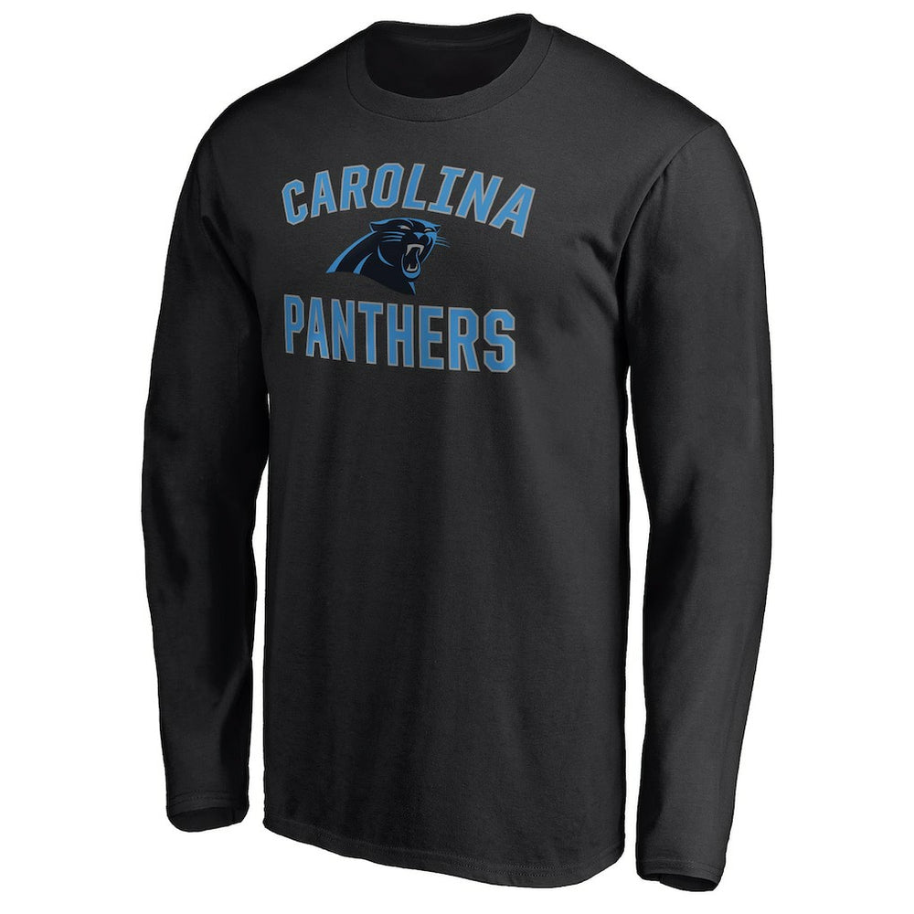 Carolina Panthers Victory Arch Long Sleeve T-Shirt - Black on sale