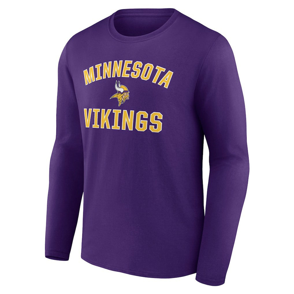 Minnesota Vikings Victory Arch Long Sleeve T-Shirt - Purple for sale