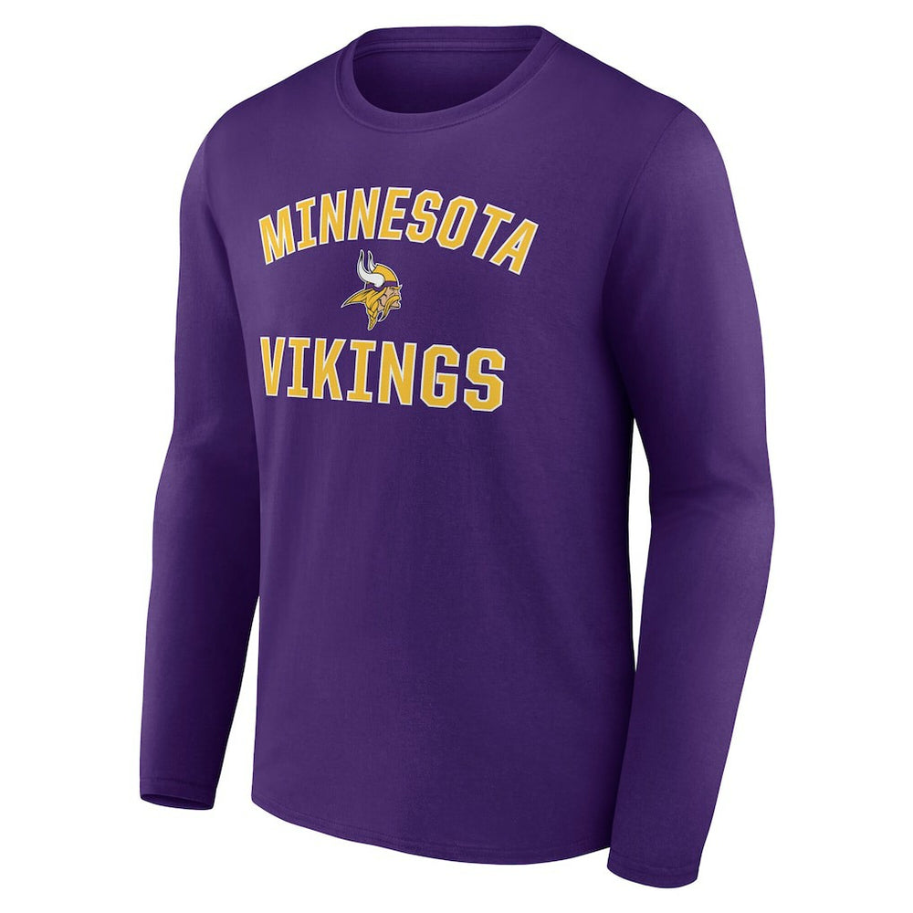 Minnesota Vikings Victory Arch Long Sleeve T-Shirt - Purple for sale