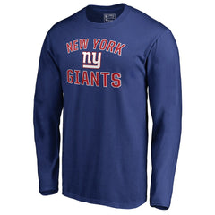 New York Giants Victory Arch Long Sleeve T-Shirt - Royal discount