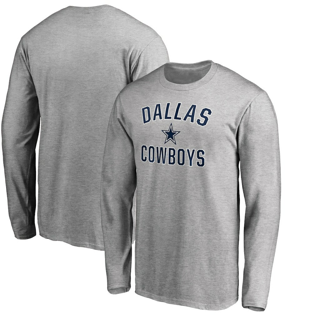 Dallas Cowboys Victory Arch Long Sleeve T-Shirt - Heathered Gray on sale