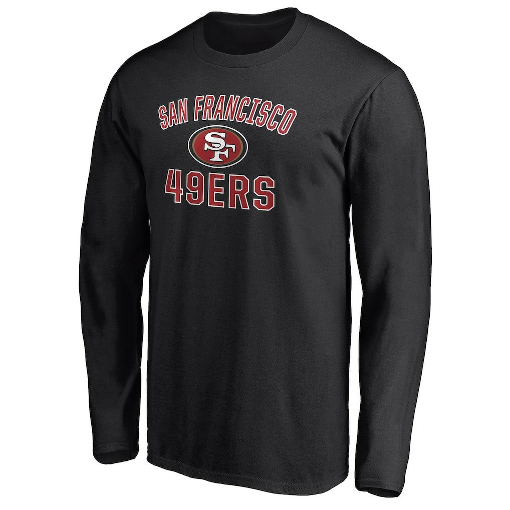 San Francisco 49ers Victory Arch Long Sleeve T-Shirt - Black sale