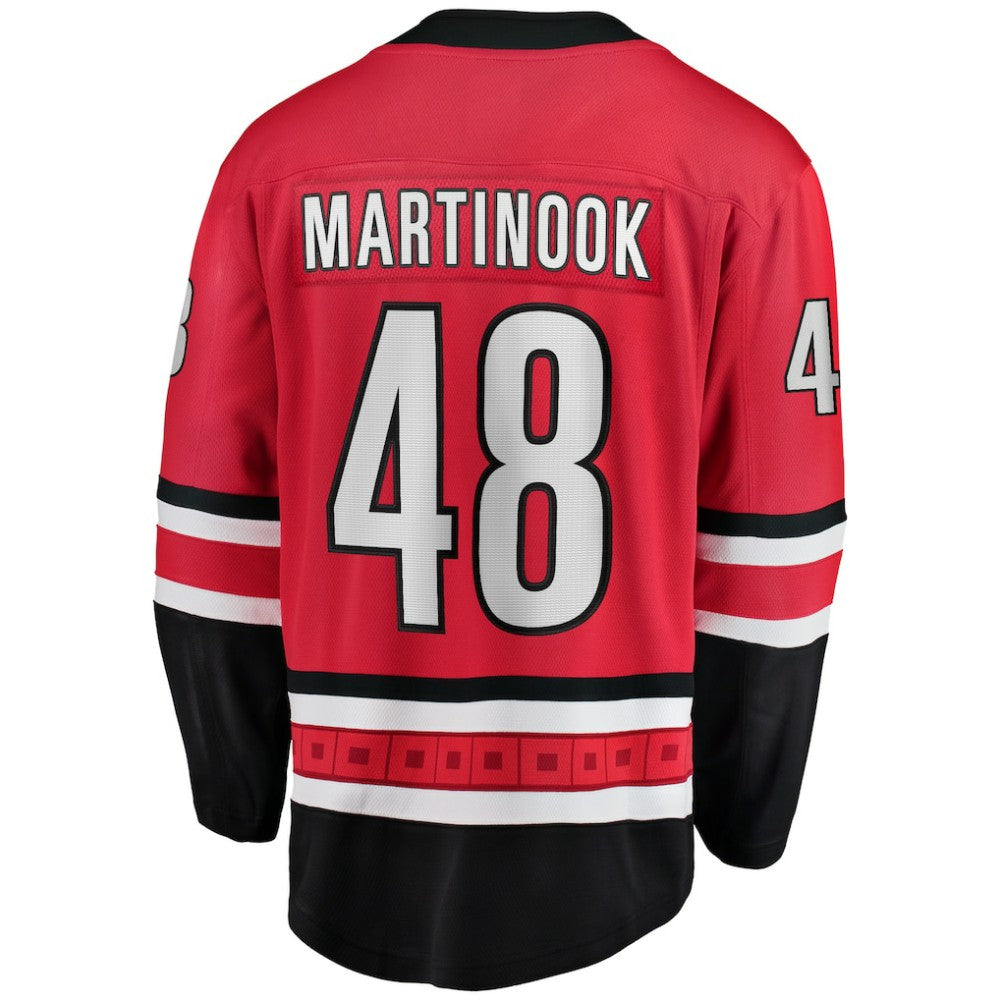 Jordan Martinook Carolina Hurricanes Fanatics Alternate Breakaway Player Jersey Red