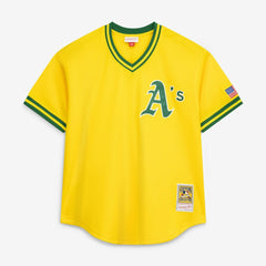 Mark McGwire Athletics Authentic Batting Practice Jersey - Gold | Mitchell & Ness