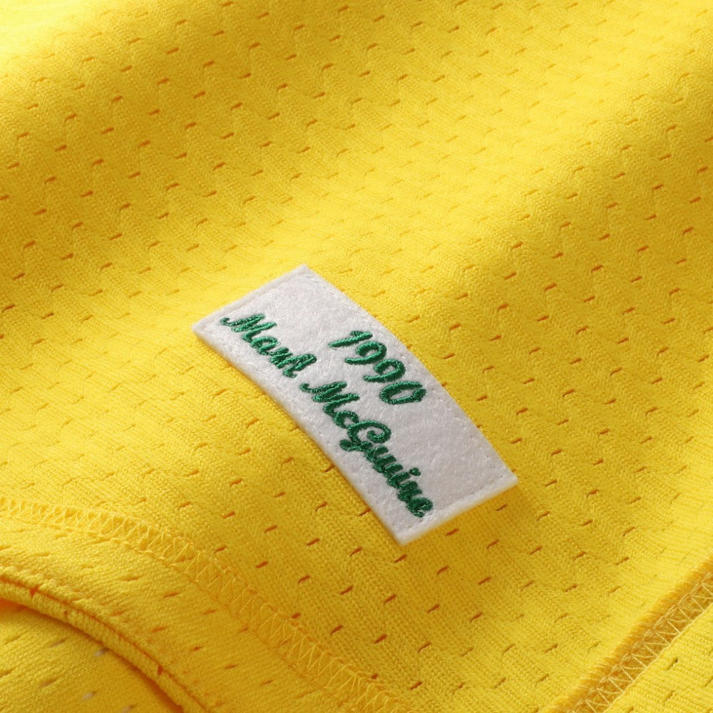 Mark McGwire Athletics Authentic Batting Practice Jersey - Gold | Mitchell & Ness