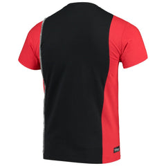 Atlanta Falcons Refried Apparel Sustainable Upcycled Split T-Shirt - Black/Red for sale