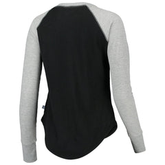 New Orleans Saints Touch Women's Waffle Raglan Lightweight Long Sleeve T-Shirt - Black sale