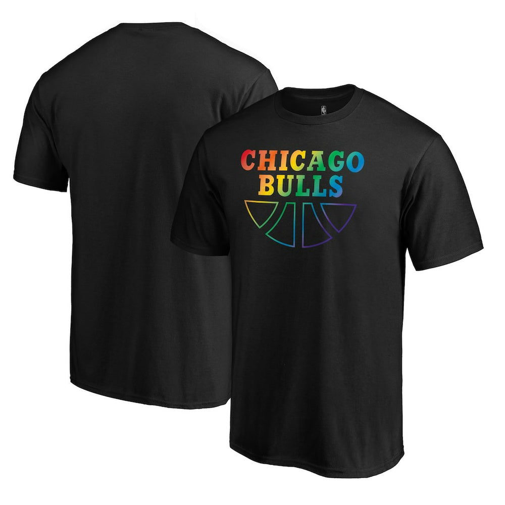 Chicago Bulls Team Pride Wordmark T-Shirt sale - Black online