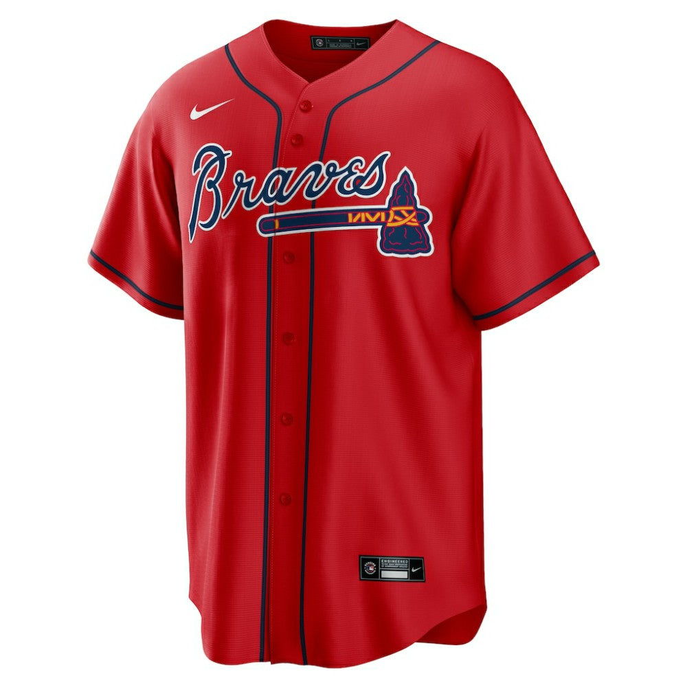 Atlanta Braves Alternate Replica Team Jersey - Red | Nike