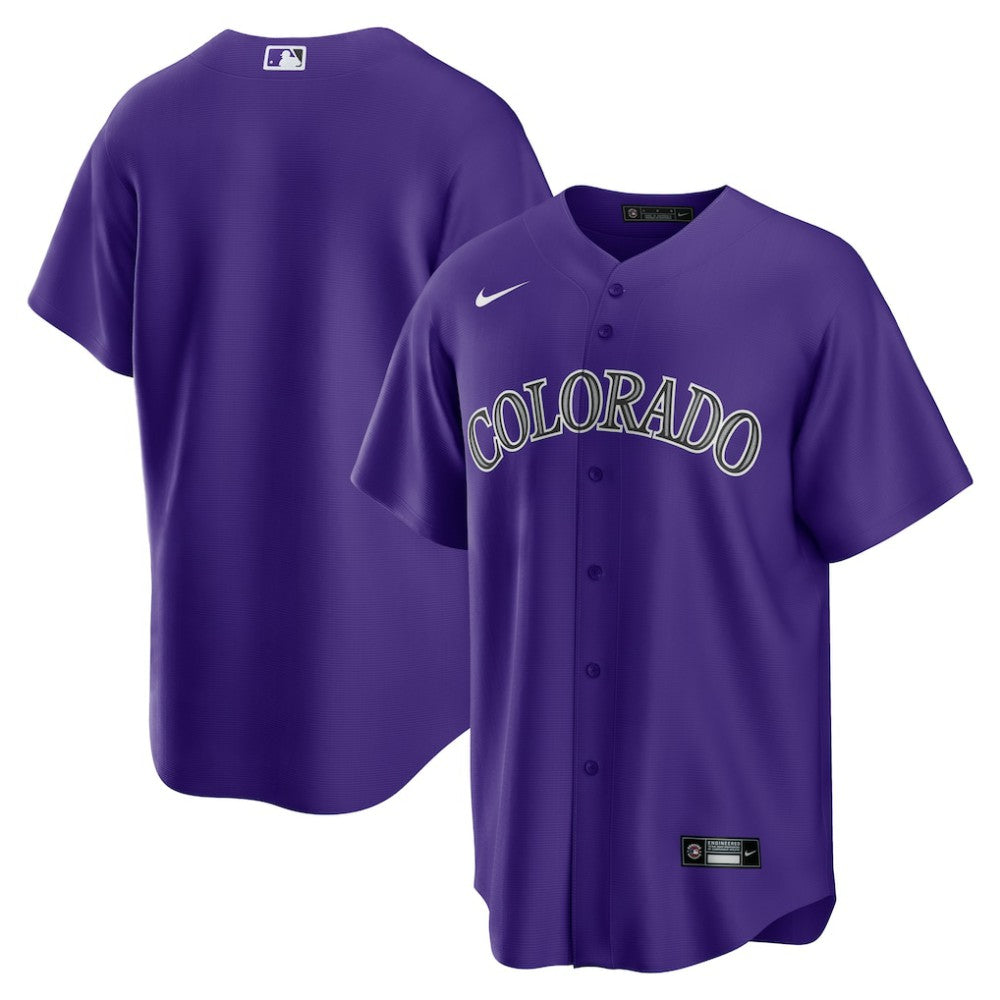 Colorado Rockies Alternate Replica Team Jersey - Purple | Nike